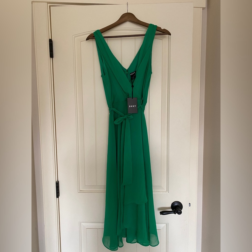 Gorgeous green DKNY dress.